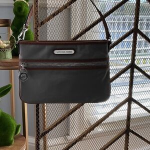 Michael Kors Gray/Taupe with Brown Trim